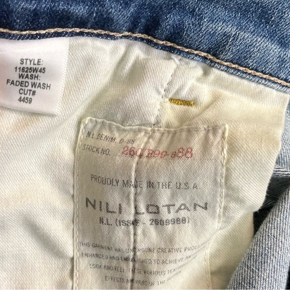 Nili Lotan Women Julie Trouser Size 30 Faded Wash 11625W45 Bermuda Denim Cotton - Picture 10 of 10